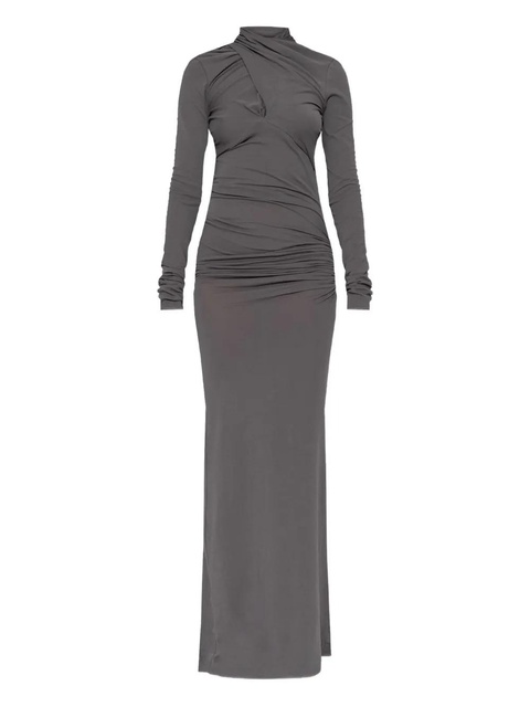 ENTIRE STUDIOS draped long-sleeve maxi dress - Grey - zdjęcie produktu nr 1
