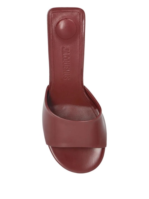Jacquemus 70mm Cubisto leather sandals - Red - zdjęcie produktu nr 2