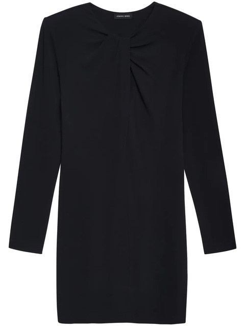ANINE BING Amaya knot-detail minidress - Black - zdjęcie produktu nr 1