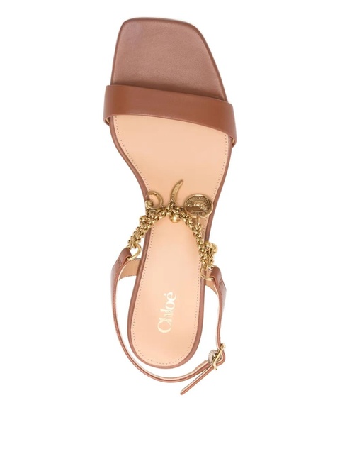 Chloé 50mm Charms sandals - Brown - zdjęcie produktu nr 2