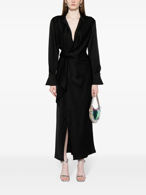 Simkhai Talita wrap-design dress - Black - zdjęcie produktu nr 2