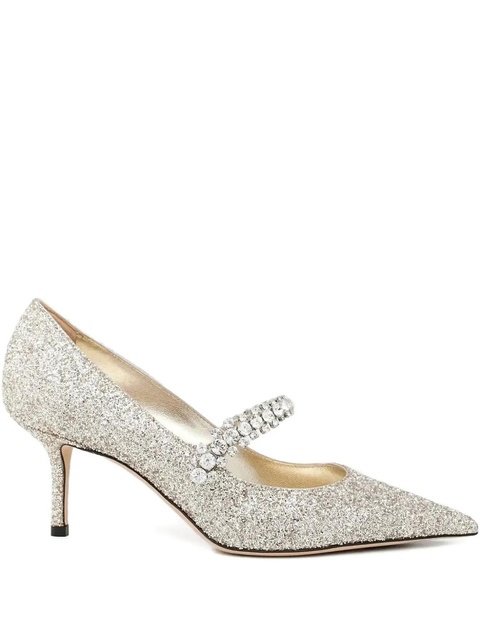 Jimmy Choo 65mm leather heeled pumps - Silver - zdjęcie produktu nr 1