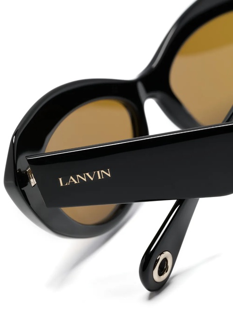 Lanvin cat-eye logo-detail sunglasses - Black - zdjęcie produktu nr 2
