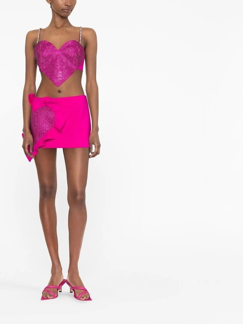 AREA crystal heart crop top - Pink - zdjęcie produktu nr 2