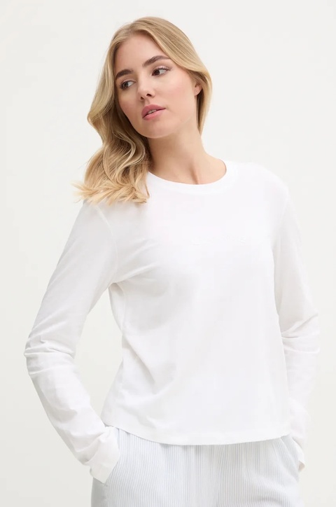 Calvin Klein Underwear longsleeve bawełniany lounge kolor biały 000QS7332E - zdjęcie produktu nr 1