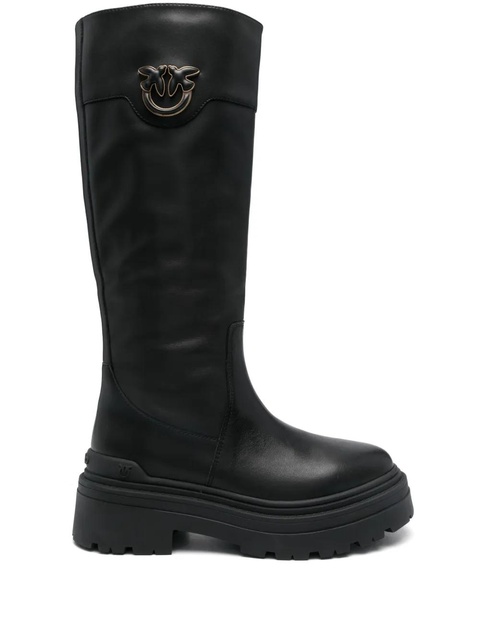 PINKO Love Birds-plaque boots - Black - zdjęcie produktu nr 1