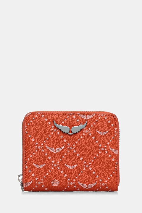 ZADIG&VOLTAIRE portfel damski kolor pomarańczowy LWSG03640 - zdjęcie produktu nr 1