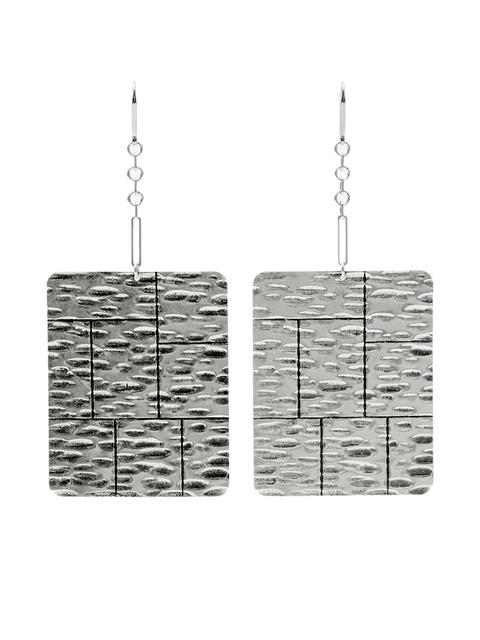 ISABEL MARANT Blacke patterned earrings - Grey - zdjęcie produktu nr 1