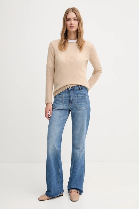 Joop! sweter kaszmirowy damski kolor beżowy lekki 30047487 - zdjęcie produktu nr 2