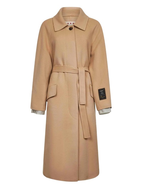 Marni belted raglan-sleeves coat - Neutrals - zdjęcie produktu nr 1
