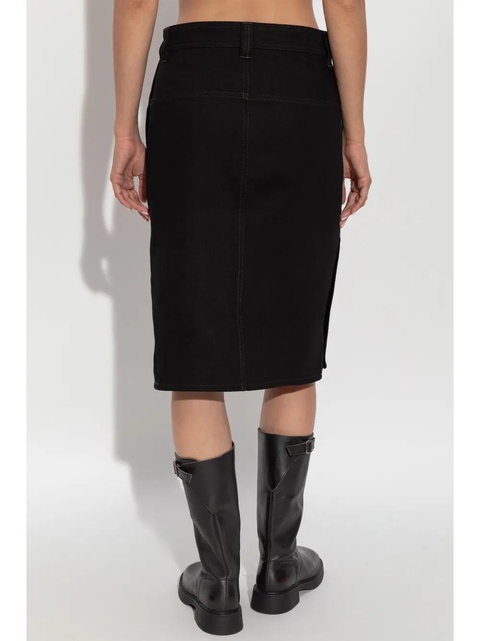 LEMAIRE denim midi skirt - Black - zdjęcie produktu nr 2