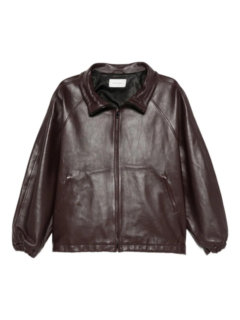 Magda Butrym zip-up leather jacket - Red - zdjęcie produktu nr 1