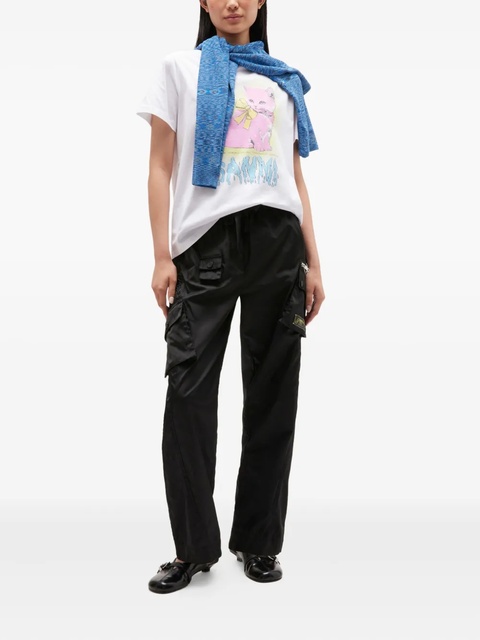 GANNI Kitty cat-bow T-shirt - White - zdjęcie produktu nr 2