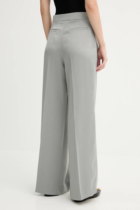 MAX&Co. spodnie damskie kolor szary szerokie high waist 2526136091200 - zdjęcie produktu nr 2