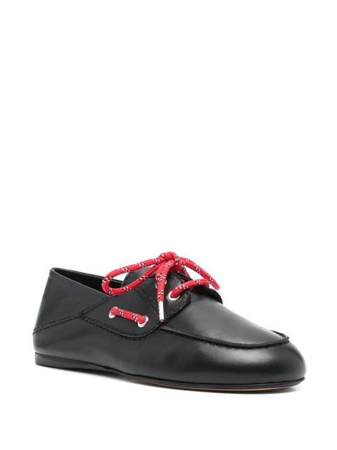 SANDRO leather boat shoes - Black - zdjęcie produktu nr 2