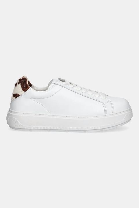 Love Moschino sneakersy skórzane damskie kolor biały JA15174G1NIA810A - zdjęcie produktu nr 2