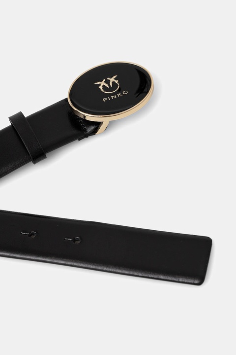 Pinko pasek skórzany damski kolor czarny 105478 A2QL - zdjęcie produktu nr 2
