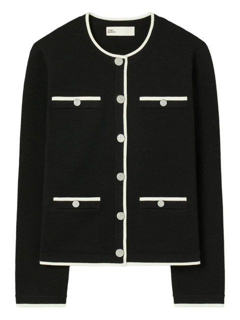 Tory Burch Kendra buttoned cardigan - Blue - zdjęcie produktu nr 1