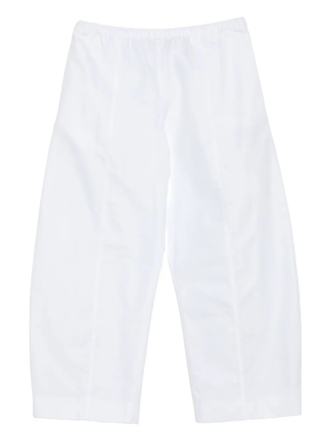 KHAITE elastic-waist cotton trousers - White - zdjęcie produktu nr 1