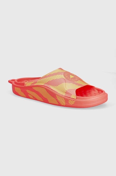 adidas by Stella McCartney klapki damskie kolor różowy na platformie IF6065 - zdjęcie produktu nr 1