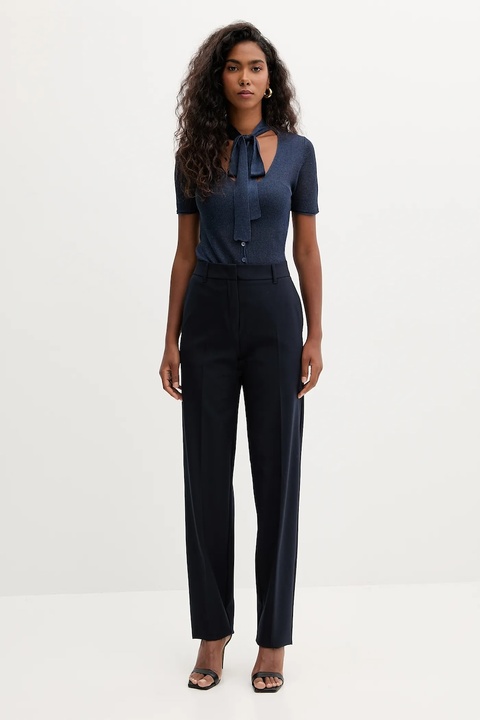 MAX&Co. sweter damski kolor granatowy lekki 2526346011200 - zdjęcie produktu nr 2