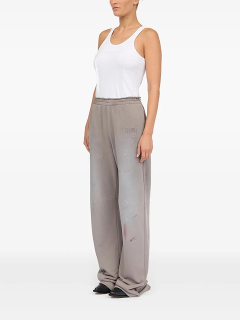 MM6 Maison Margiela paint-splatter track pants - Neutrals - zdjęcie produktu nr 2