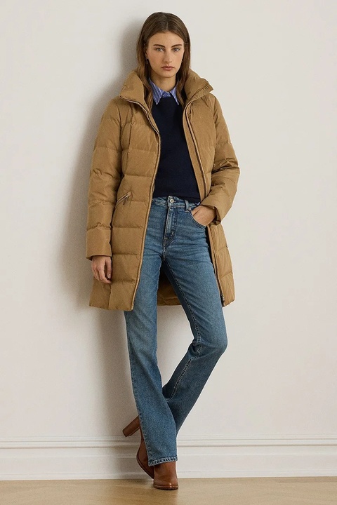 Lauren Ralph Lauren kurtka puchowa kolor beżowy zimowa 297P04095 - zdjęcie produktu nr 1