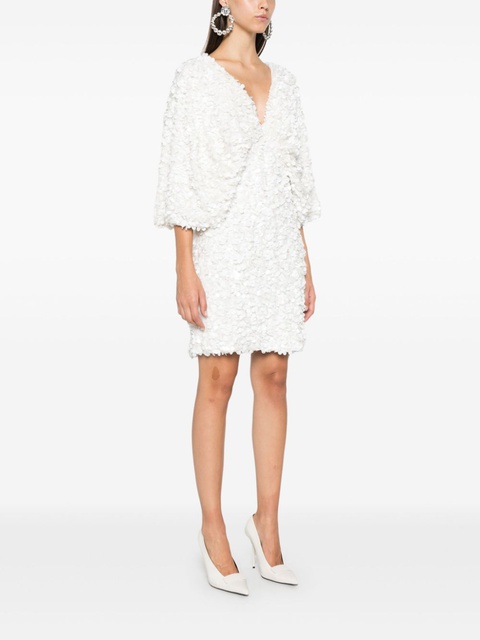 ROTATE BIRGER CHRISTENSEN wide sleeve mini dress - White - zdjęcie produktu nr 2