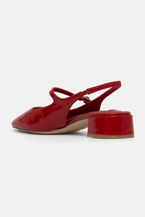 Steve Madden czółenka Marjorie kolor czerwony na słupku z odkrytą piętą 11003298 - zdjęcie produktu nr 2