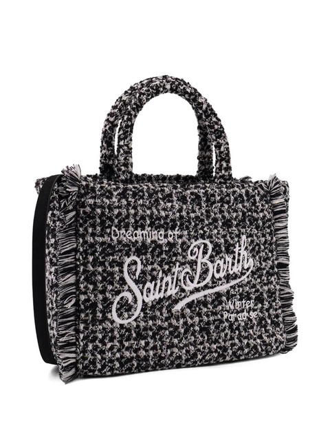 MC2 Saint Barth fringed top-handle bucket bag - Black - zdjęcie produktu nr 2