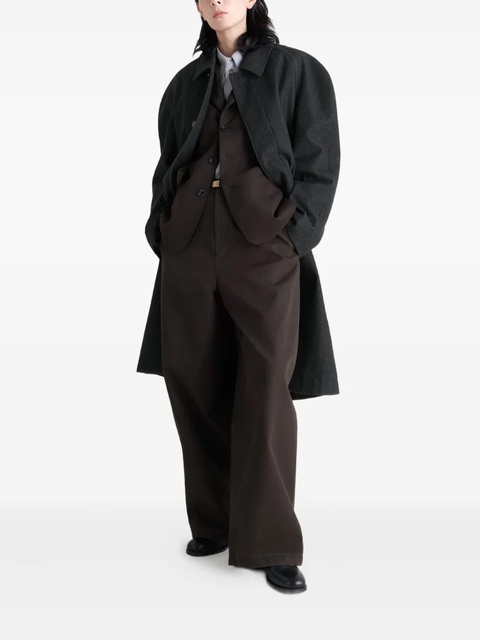 LEMAIRE raglan-sleeve belted coat - Black - zdjęcie produktu nr 1
