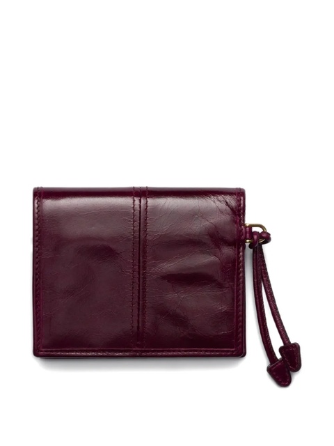 Prada Soft Lux patent-leather logo-plaque wallet - Red - zdjęcie produktu nr 2