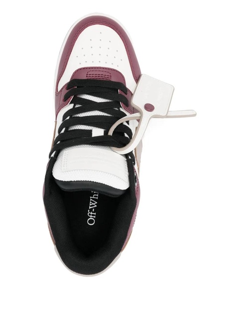 Off-White Out Of Office leather sneakers - Red - zdjęcie produktu nr 2