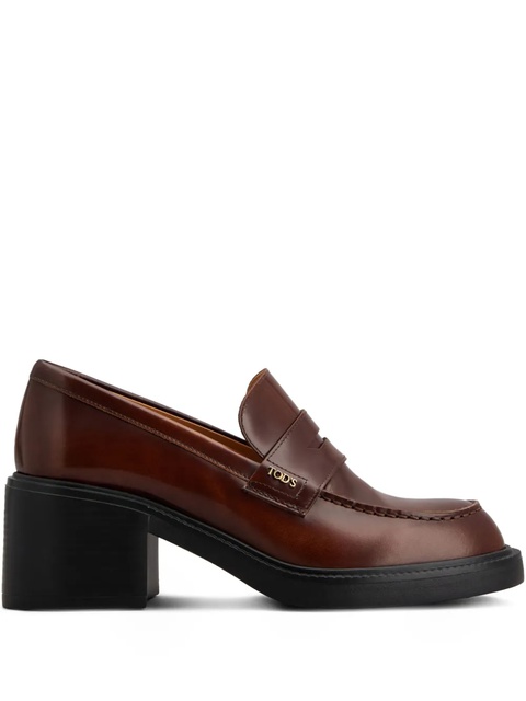 Tod's 60mm leather loafers - Brown - zdjęcie produktu nr 1