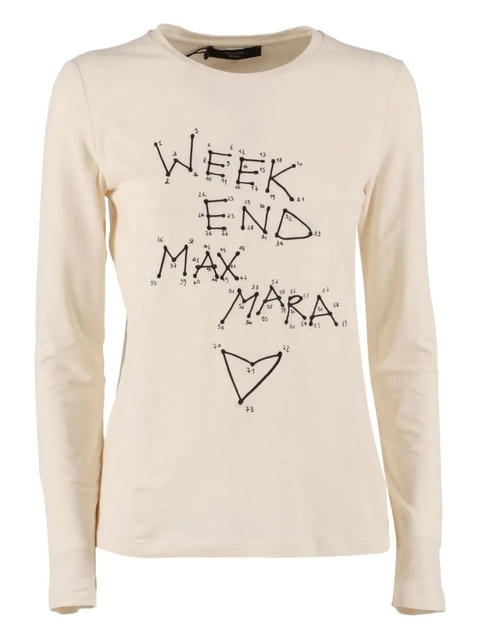 Weekend Max Mara Renoir graphic T-shirt - Neutrals - zdjęcie produktu nr 1