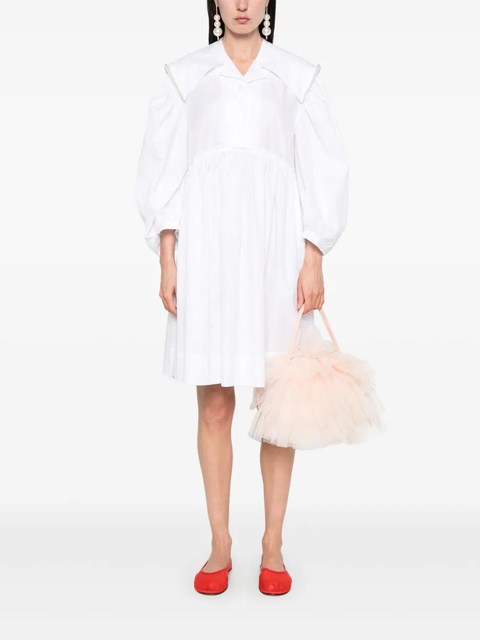 Simone Rocha beaded sailor-collar mini dress - White - zdjęcie produktu nr 2
