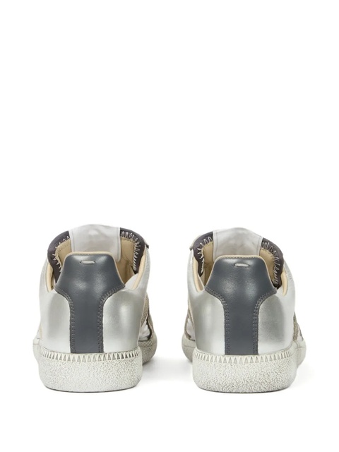 Maison Margiela leather low-top sneakers - Gold - zdjęcie produktu nr 2