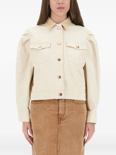 ISABEL MARANT puffed-sleeve pocket jacket - Neutrals - zdjęcie produktu nr 2