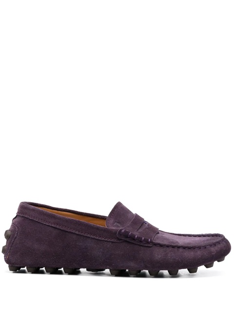 Tod's Gommino suede driving shoes - Purple - zdjęcie produktu nr 1