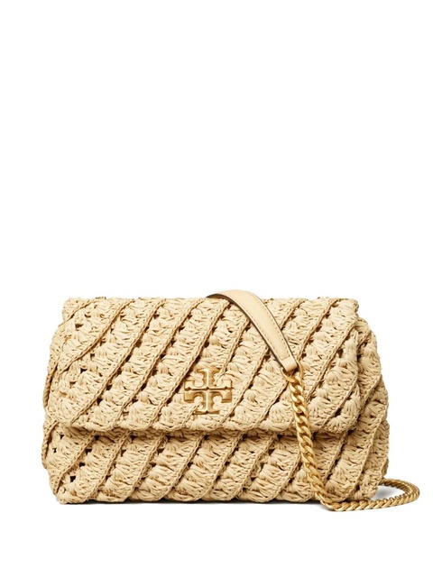 Tory Burch Kira braided straw shoulder bag - Neutrals - zdjęcie produktu nr 1