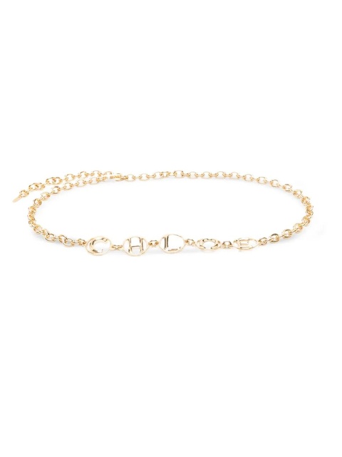 Chloé logo-letters chain belt - Gold - zdjęcie produktu nr 1
