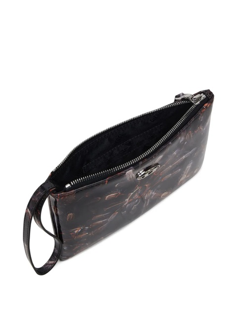 Diesel tarantula-print wristlet pouch - Black - zdjęcie produktu nr 2
