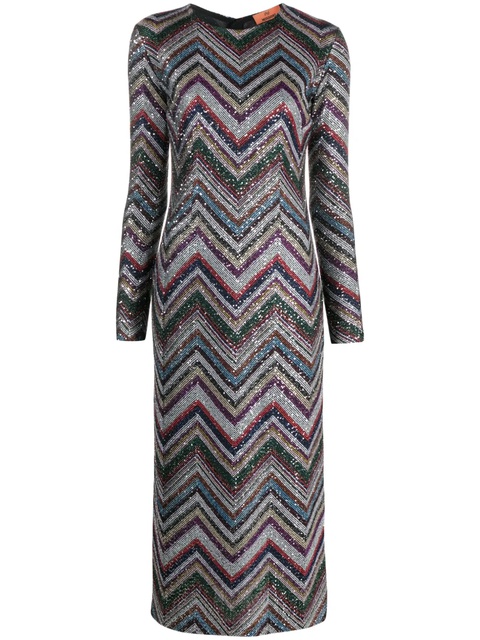 Missoni zigzag sequin-embellished midi dress - Black - zdjęcie produktu nr 1