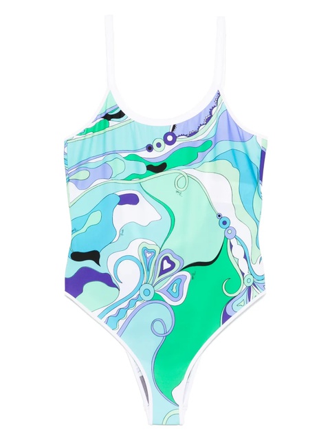 PUCCI abstract-pattern swimsuit - Green - zdjęcie produktu nr 1