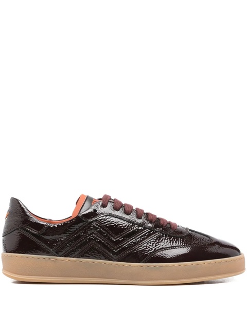 Missoni patent-leather zigzag sneakers - Brown - zdjęcie produktu nr 1