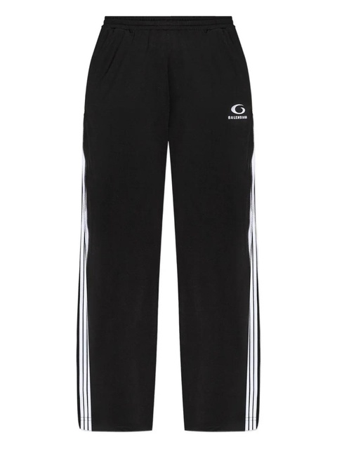 Balenciaga stripe-detail track pants - Black - zdjęcie produktu nr 1