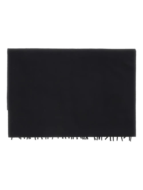 Saint Laurent fringed cashemere scarf - Black - zdjęcie produktu nr 2