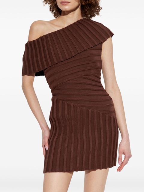 Cult Gaia one-shoulder mini dress - Brown - zdjęcie produktu nr 2
