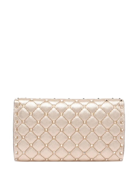 Valentino Garavani Rockstud Spike leather shoulder bag - Gold - zdjęcie produktu nr 2