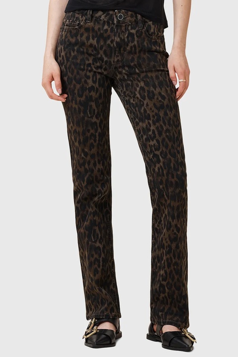 AllSaints jeansy HALDAN damskie medium waist W019ED - zdjęcie produktu nr 2